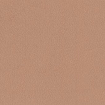 Moroso leather sample, muted tan cervo shell, consistent matte grain texture with product code text overlay.